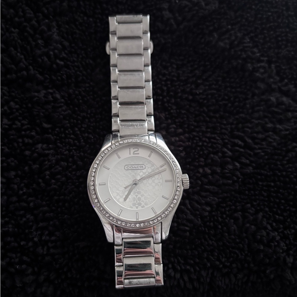 COACH "Maddy" wrist watch, model #14501937, stainless steel case & bracelet EUC - Picture 2 of 8